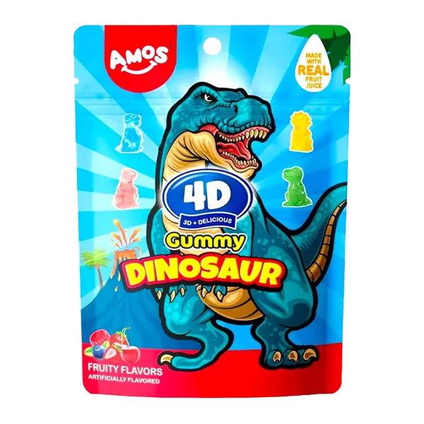 Amos 4D Gummy Dinos 24x65g