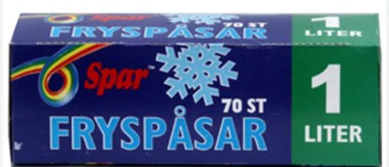 Fryspåsar Spar 1L 70-pk