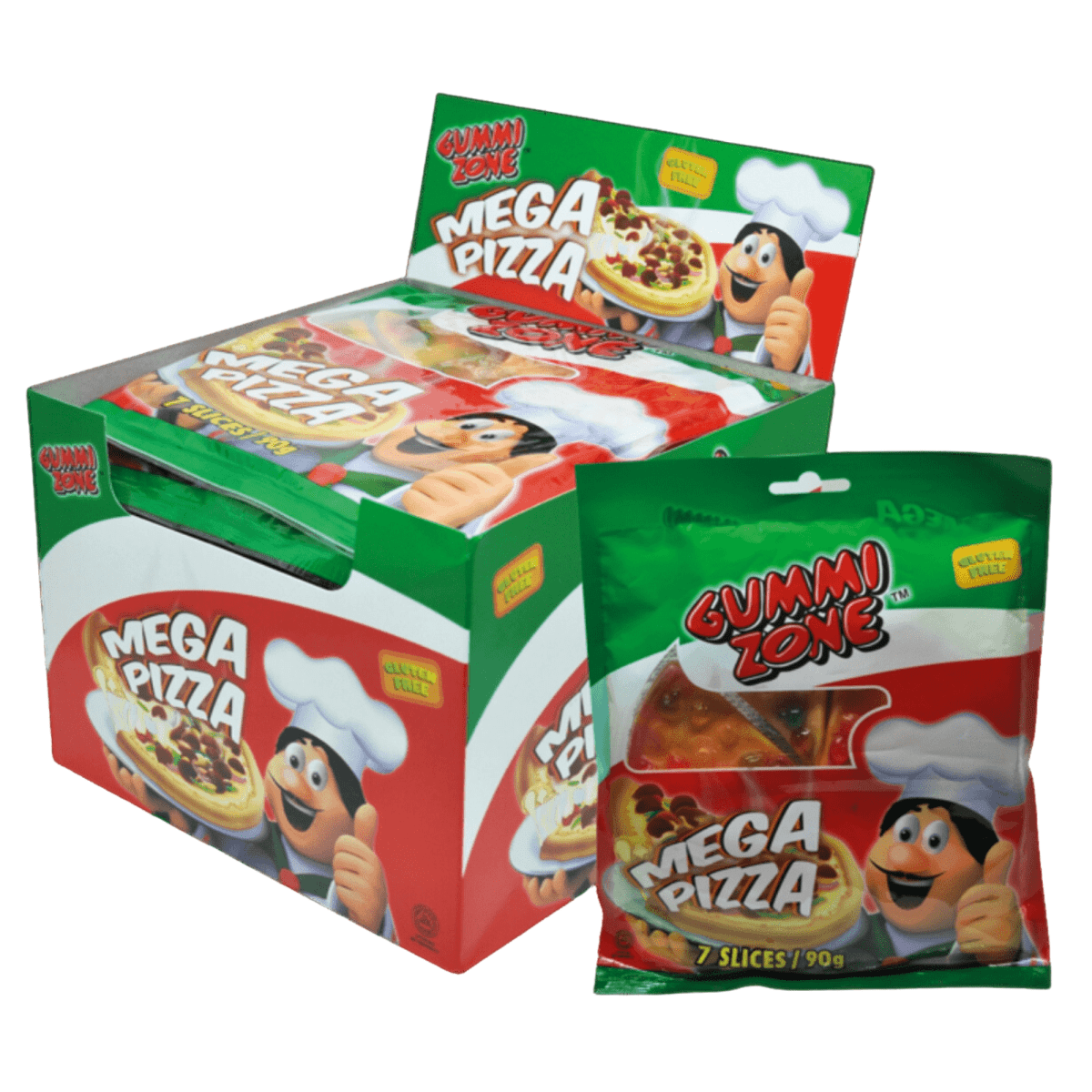 Gummy Zone Mega Pizza 12x90g