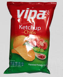 Vipa Chips Ketchup 16x140g.