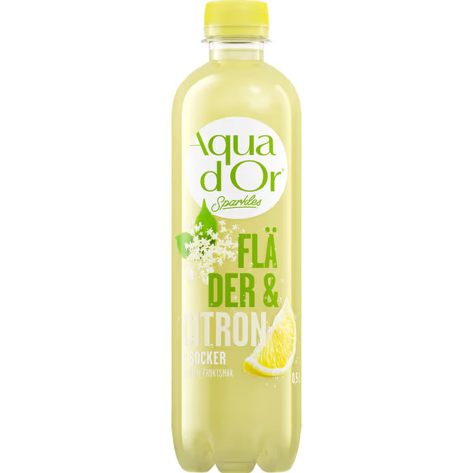 Aquador Sparkles Fläder & Citron 12x50cl