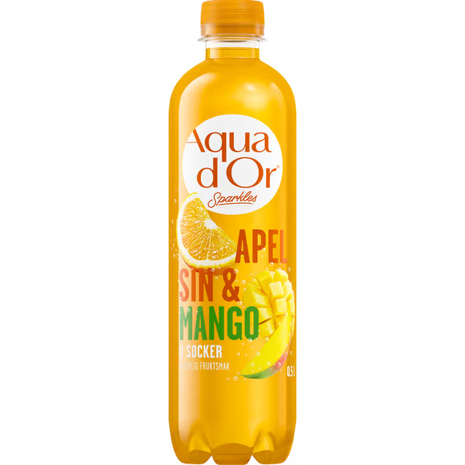 Aquador Sparkles Apelsin&Mango 12x50cl
