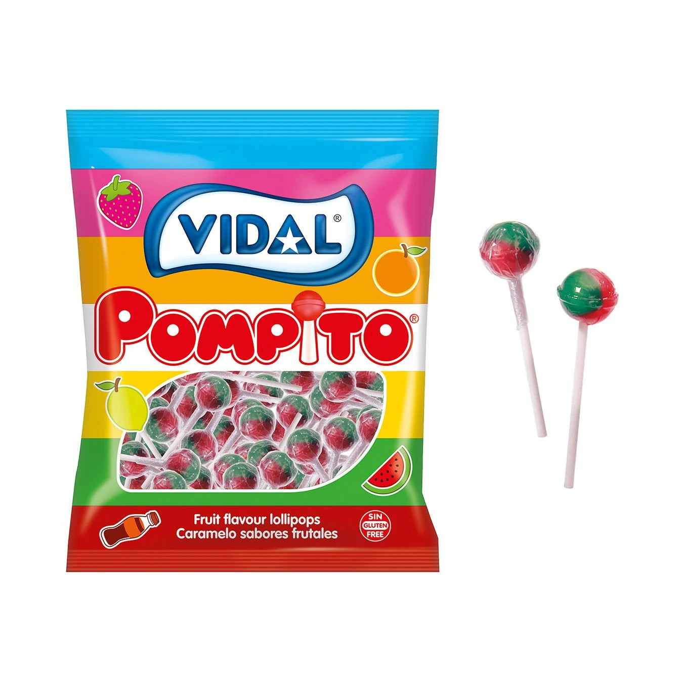 Vidal Pompito Watermelon 100p