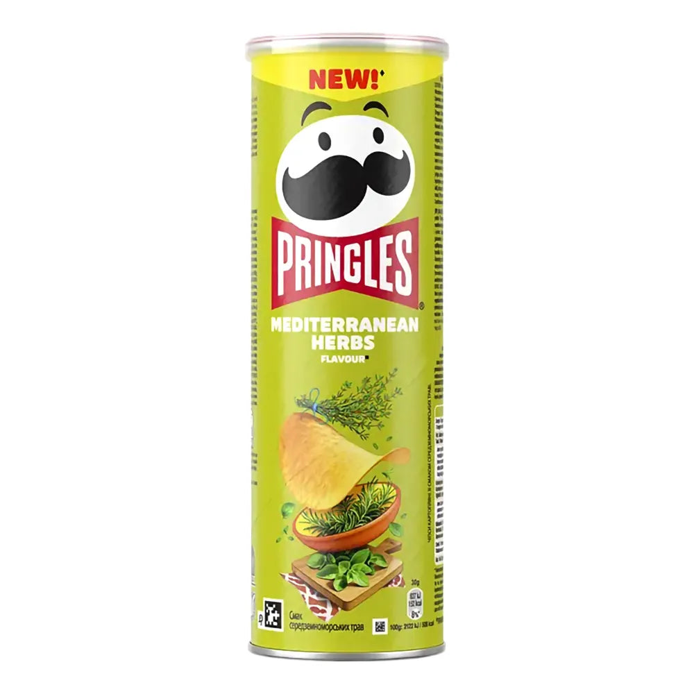 Pringles Mediterrean Herbs 165g x 19st