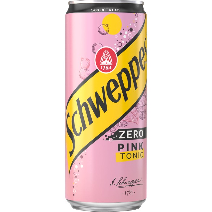 Schwepps Pink Tonic Zero 24x33cl