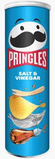 Pringles Salt & Vinegar 165g.