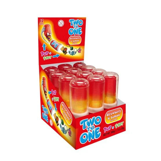 Two To One Strawberry&Lemon 12x25g.