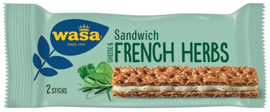Wasa Sandwich Cheese & French Herbs  24 X 30g.